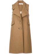 See By Chloé Sleeveless Duffle Coat - Brown