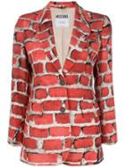 Moschino Pre-owned 1997 Brick Wall Blazer - Red
