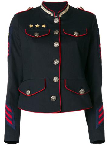 History Repeats Military Jacket - Blue