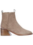 Mercedes Castillo Classic Fitted Boots - Nude & Neutrals