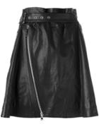 Diesel Black Gold 'onyce-l' Skirt, Women's, Size: 38, Lamb Skin/polyester/rayon
