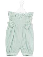 Stella Mccartney Kids - Ruffled Romper - Kids - Cotton - 6 Mth, Green