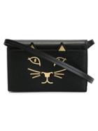 Charlotte Olympia Feline Shoulder Bag - Black