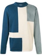 Études - Block Design Sweater - Men - Cotton - S, Blue, Cotton