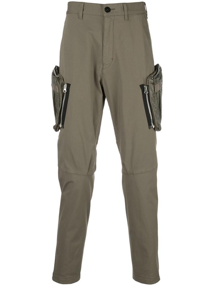 Stone Island Shadow Project Side Cargo Pocket Trousers - Green
