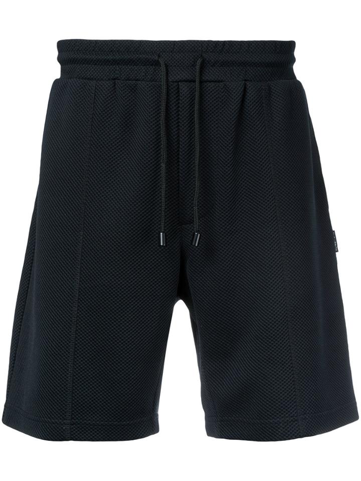 The Upside Checkerboard Jacquard 7 Shorts - Black