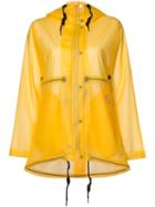 Hunter Vinyl Smock Transparent Coat, Women's, Size: Small, Yellow/orange, Polyurethane