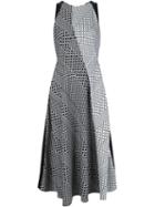 Roland Mouret Interlaced Pattern Flared Mid Dress