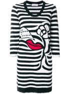 Sonia Rykiel Fitted Striped Dress - Black