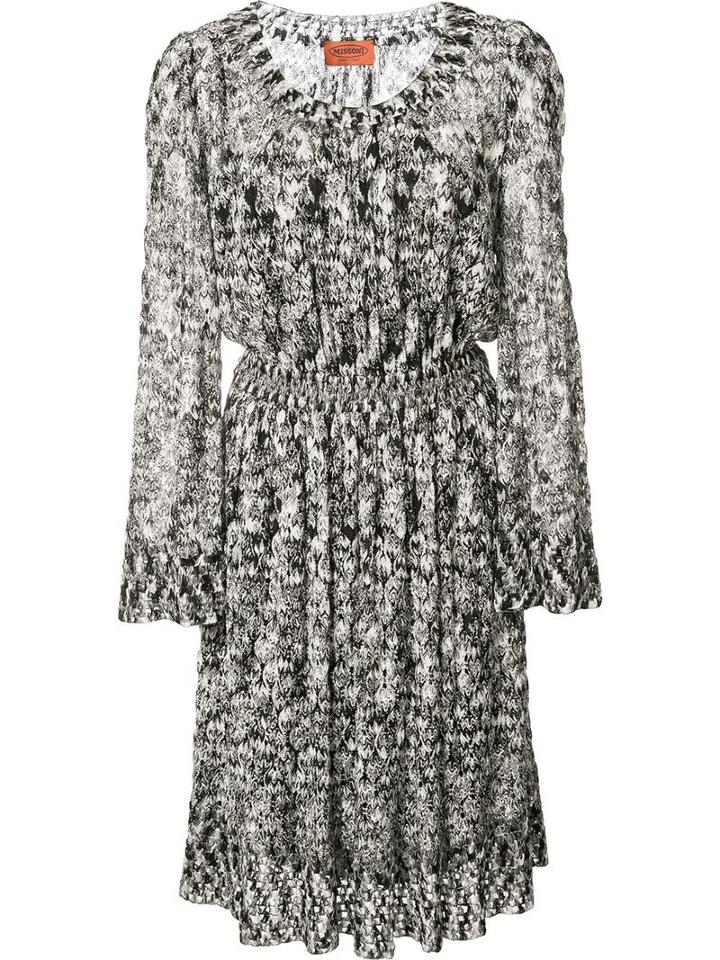 Missoni Knitted Dress, Women's, Size: 42, Grey, Rayon
