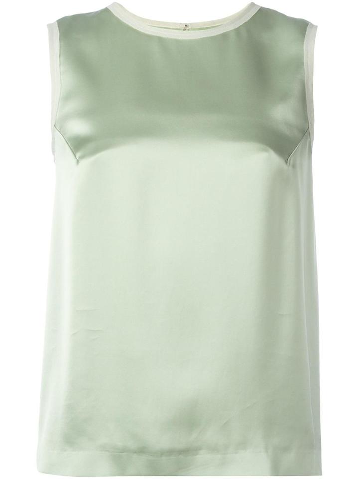 Maison Margiela Contrast Trim Tank Top - Green