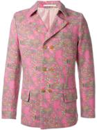 Comme Des Garçons Vintage Printed Double Breasted Jacket - Pink
