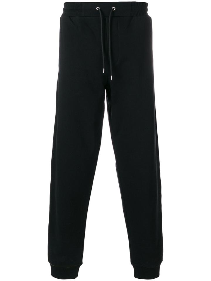 Mcq Alexander Mcqueen Embroidered Logo Track Trousers - Black