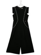 Elisabetta Franchi La Mia Bambina Teen Pearl Embellished Jumpsuit -