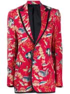 R13 Fish Patterned Jacket - Red