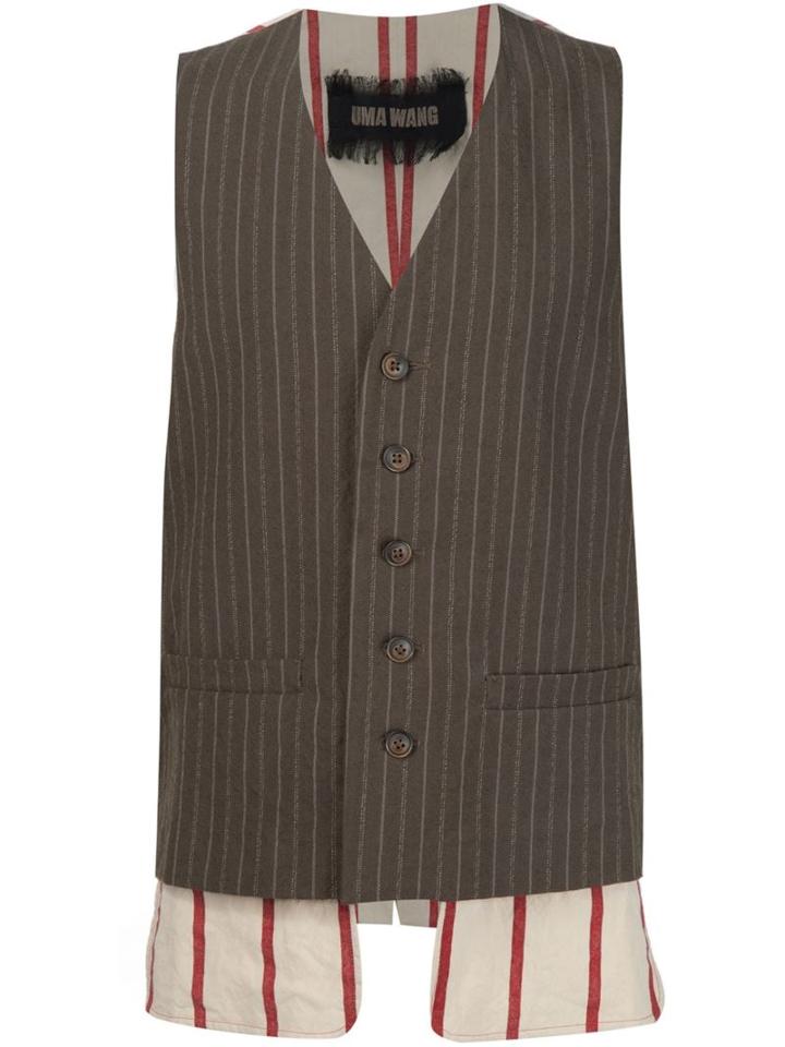 Uma Wang Striped Waistcoat