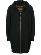 Mr & Mrs Italy Detachable Hood Oversized Coat - Black