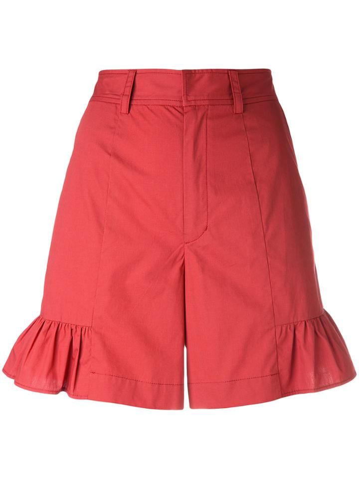 Muveil Flared Hem Shorts