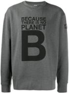 Ecoalf 'planet B' Print Sweatshirt - Grey