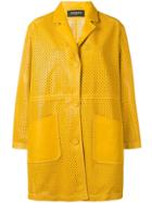 Simonetta Ravizza Classic Leather Coat - Yellow