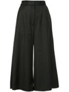 By. Bonnie Young Flared Pinstripe Culottes, Women's, Size: 4, Green, Wool