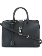 Saint Laurent Small Cabas Monogram Tote, Women's, Blue, Calf Leather