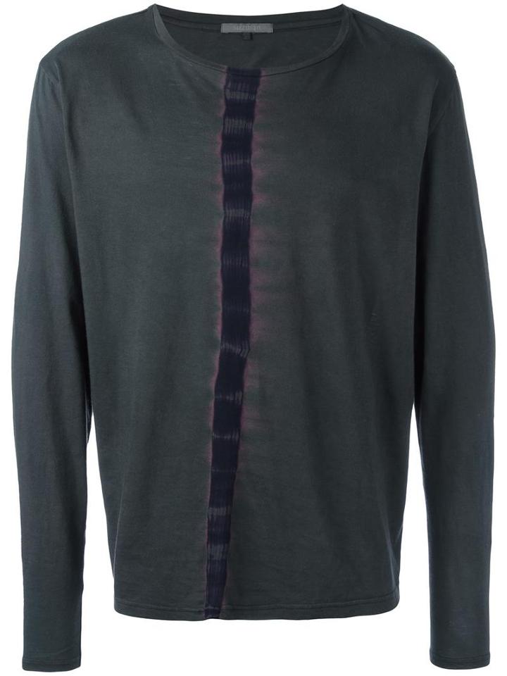 Suzusan Crew Neck Jumper, Men's, Size: Large, Black, Cotton/cashmere