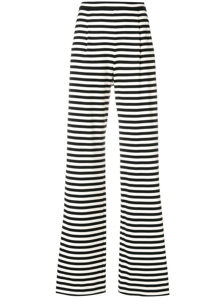 Max Mara Striped Wide Leg Trousers - Blue