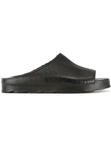 Oxs Rubber Soul Woven Slidder Sandals - Black