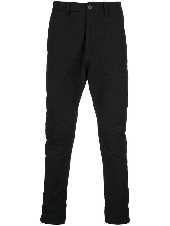 Poème Bohémien Textured Wool Blend Trousers - Black