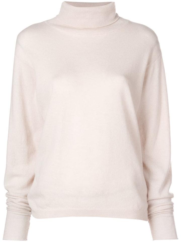 Nude Turtleneck Jumper - Nude & Neutrals