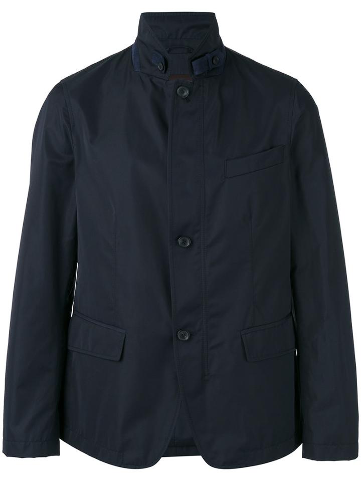 Tod's - Blazer Zipped Lightweight Jacket - Men - Cotton/polyester - S, Blue, Cotton/polyester