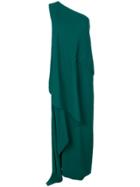 Vionnet One-shoulder Gown - Green