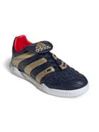 Adidas Navy X Zidane Predator Accelerator Flat Leather Sneakers -