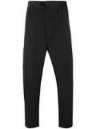 Haider Ackermann Cropped Trousers, Men's, Size: 50, Black, Virgin Wool/silk/cotton/rayon