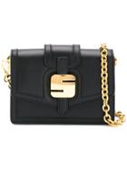 Serapian Logo Buckled Bag - Black