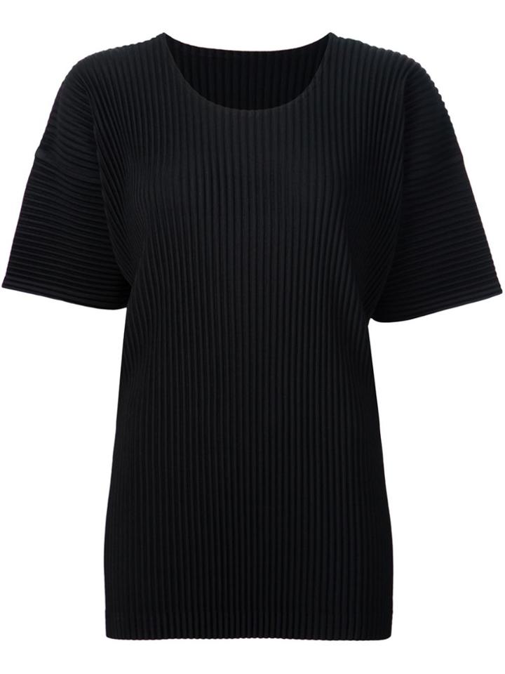 Homme Plissé Issey Miyake Pleated T-shirt - Black