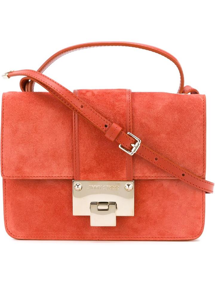 Jimmy Choo Rebel Crossbody Bag, Women's, Yellow/orange, Suede