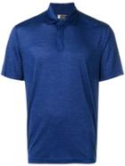Z Zegna Techmerino&trade; Melange Polo Shirt - Blue