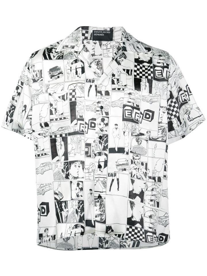 Enfants Riches Déprimés Cartoon Print Shirt - White