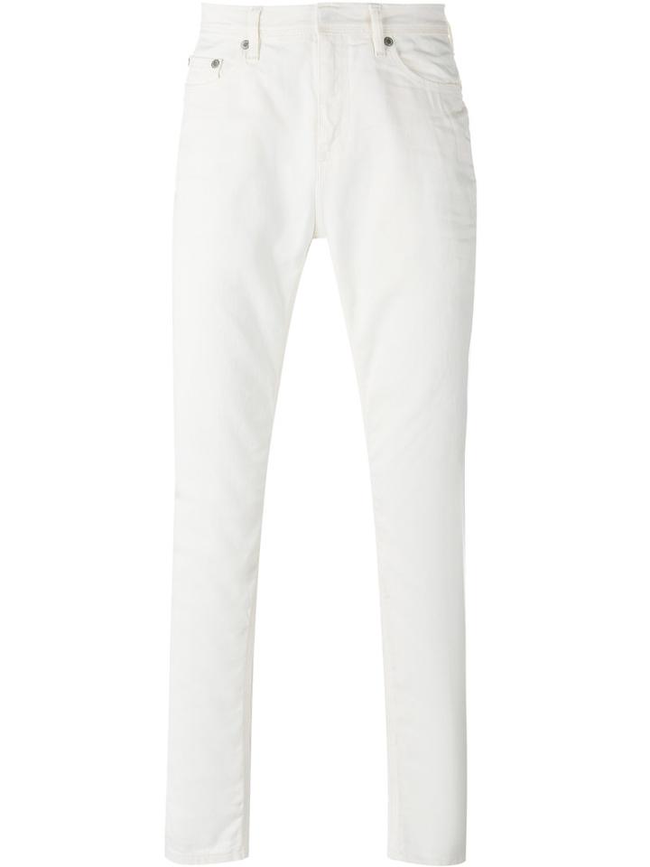 Neil Barrett Slim-fit Jeans, Men's, Size: 30, White, Cotton/spandex/elastane