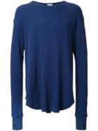 Cityshop Thermal Thin Knit Sweatshirt, Men's, Blue, Cotton