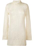 Comme Des Garçons Vintage Open Knit Jumper - Nude & Neutrals