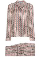 Prada Silk Pyjamas With Wave Pattern - Nude & Neutrals
