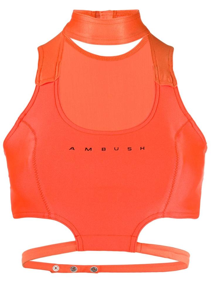 Ambush Waves Bikini Top - Orange