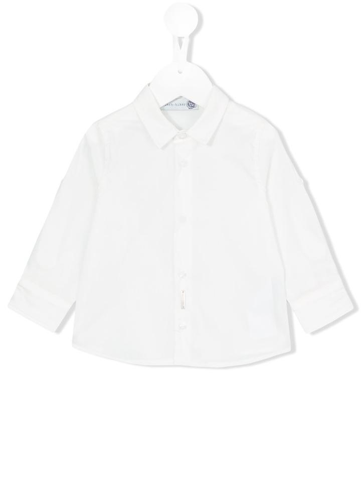 Monnalisa - Classic Shirt - Kids - Cotton/polyamide/spandex/elastane - 12 Mth, White