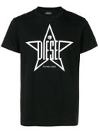 Diesel Star Print T-shirt - Black
