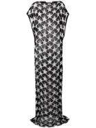 Givenchy Star Print Sheer Dress - Black