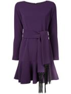 Josie Natori Crepe Dress - Purple
