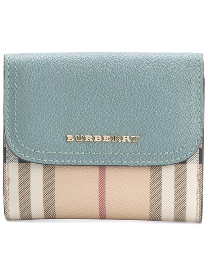 Burberry Smoked Check Wallet - Blue